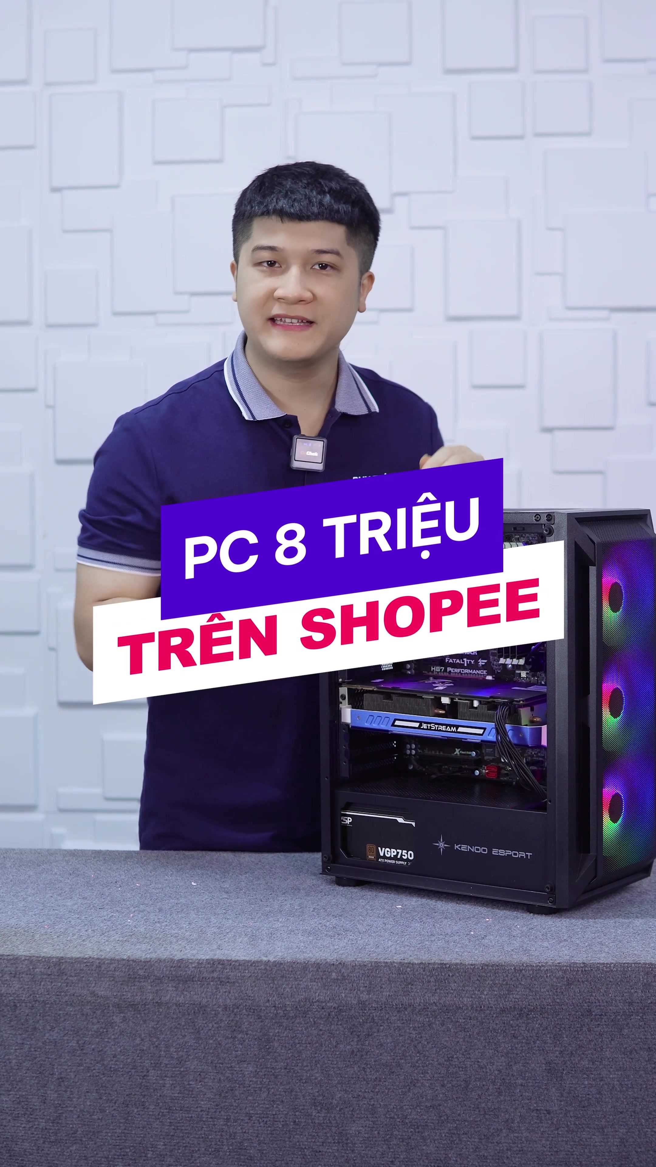 Build PC 8 triệu trên Shopee cấu hình i7 4790 và 32GB RAM cực khủng
